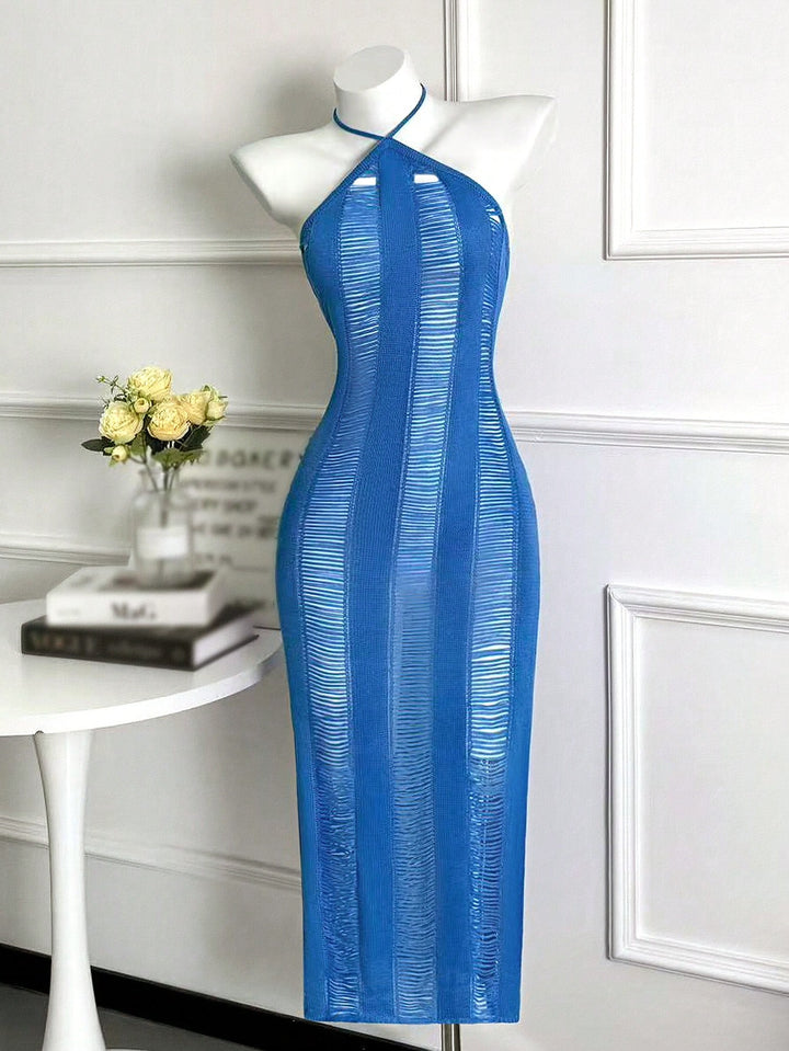 Rochie de plajă SHEIN, albastru