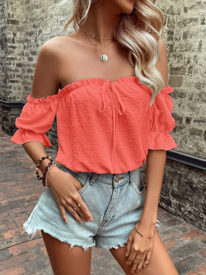 Top SHEIN, portocaliu