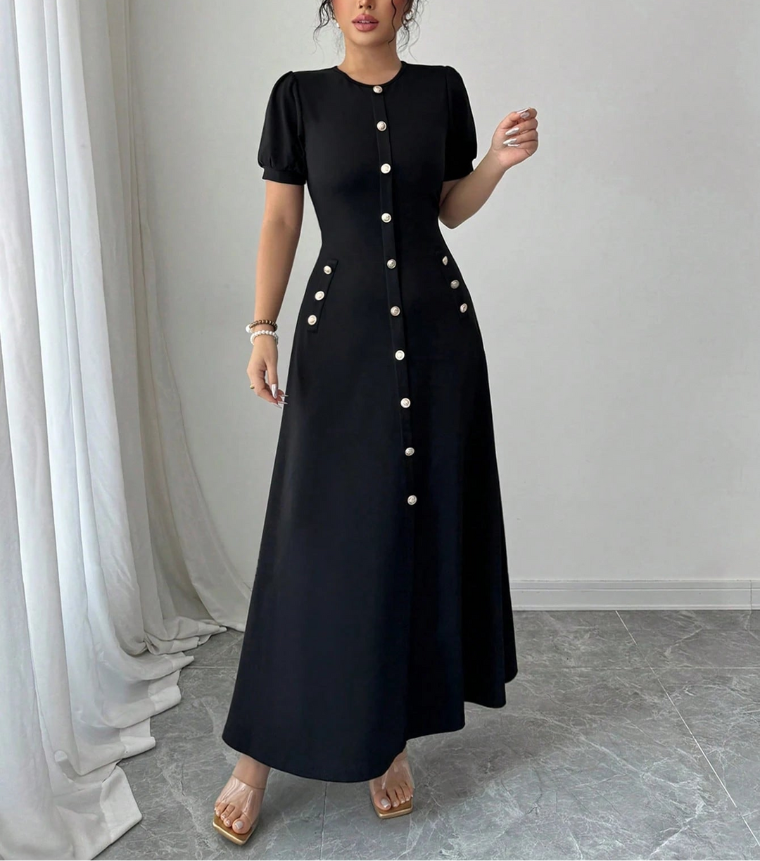 Rochie maxi Shein, negru