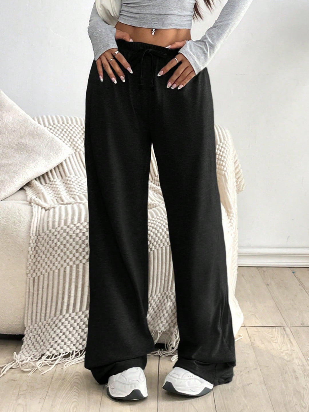 Pantaloni SHEIN, negru