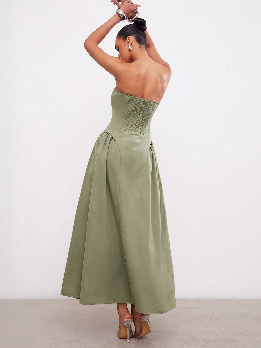 Rochie maxi SHEIN, verde