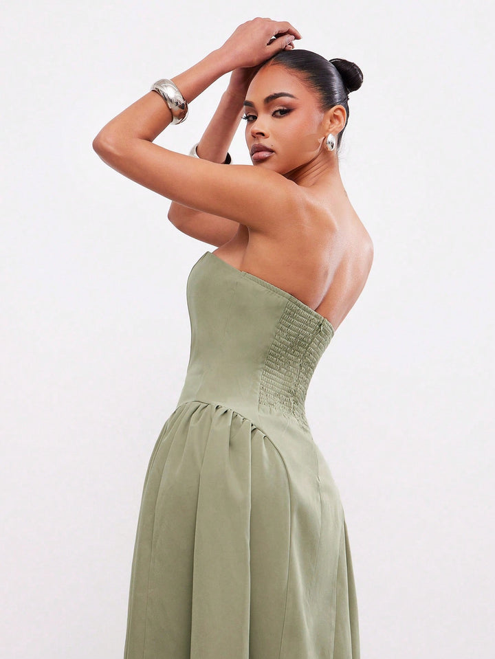 Rochie maxi SHEIN, verde