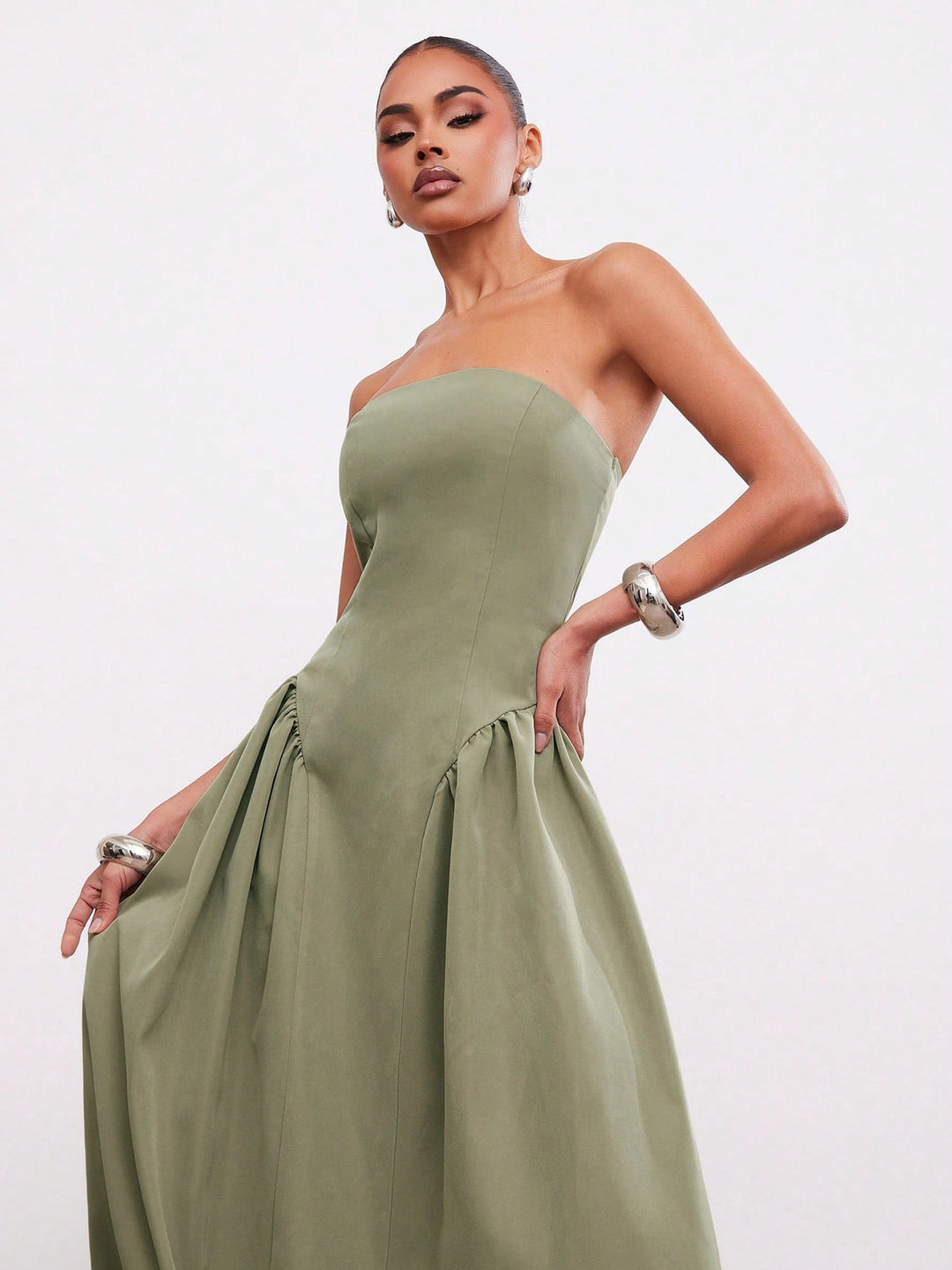 Rochie maxi SHEIN, verde