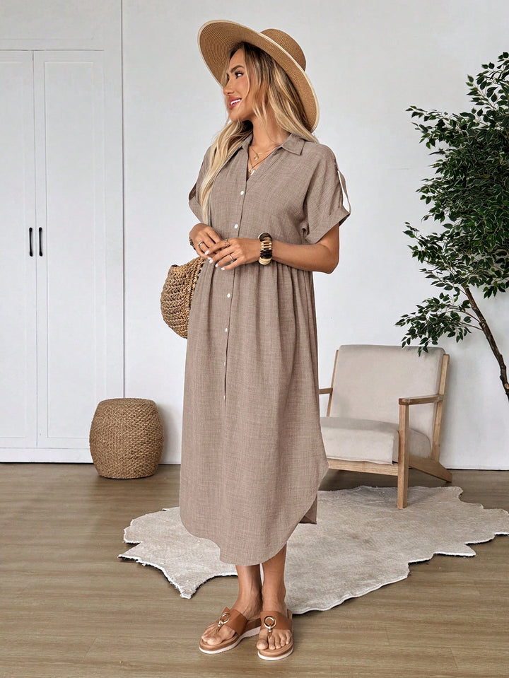 Rochie maxi SHEIN, bej