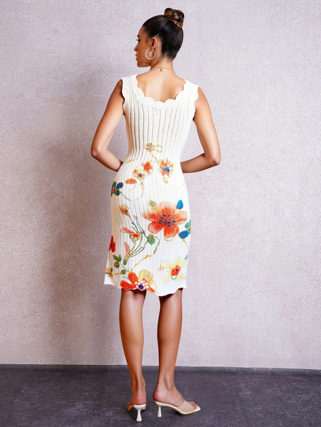 Rochie midi SHEIN, bej