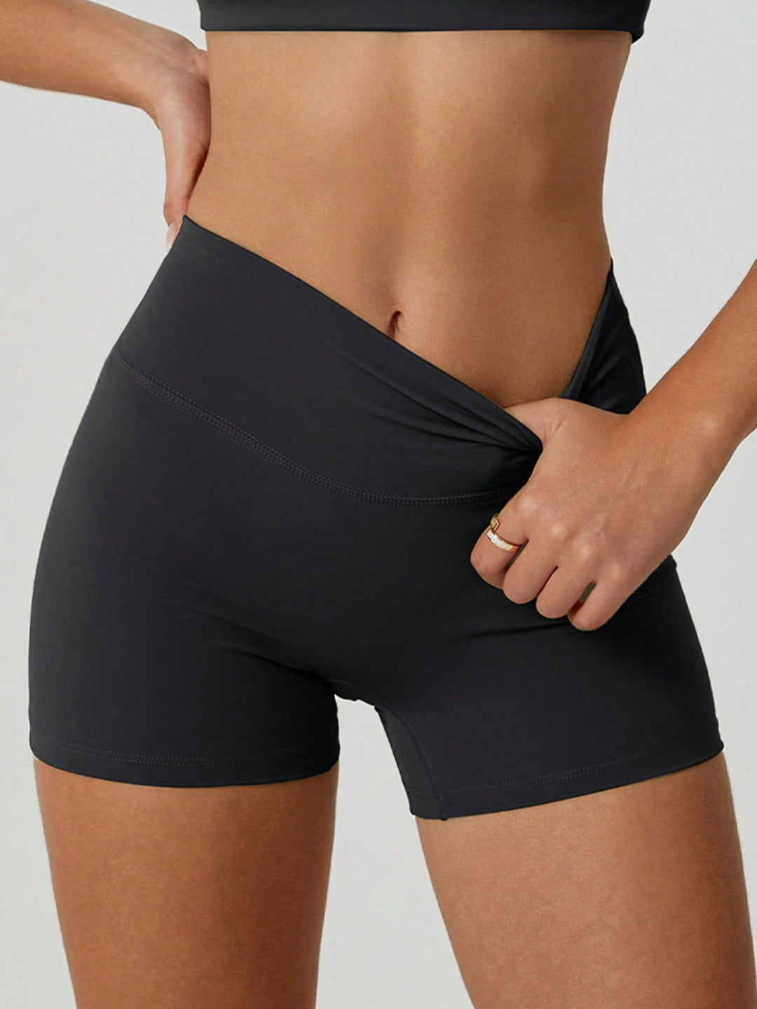 Pantaloni scurți SHEIN, negru