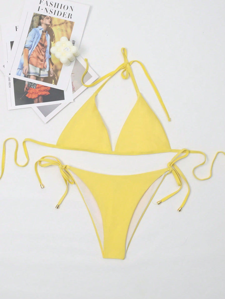 Set bikini SHEIN, galben