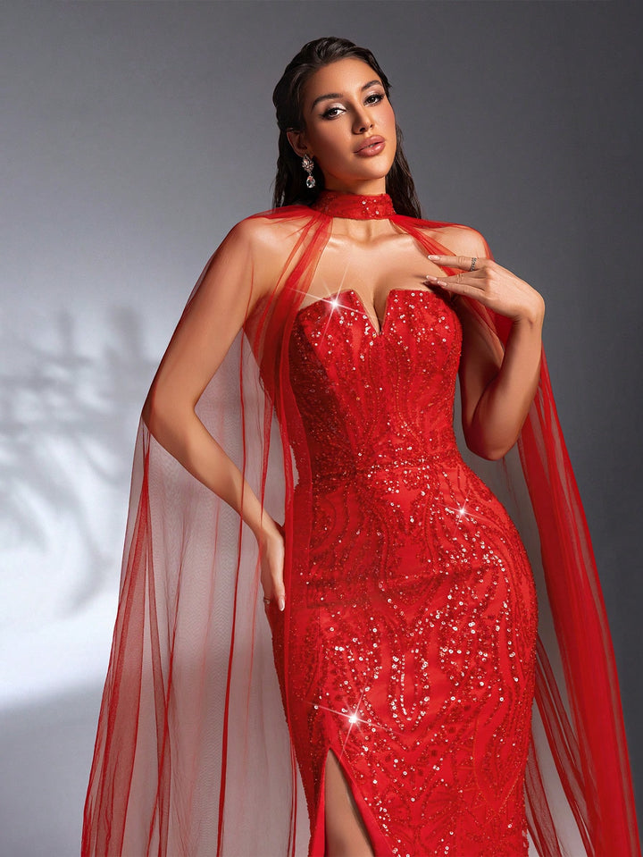 Rochie de ocazie SHEIN, roșu