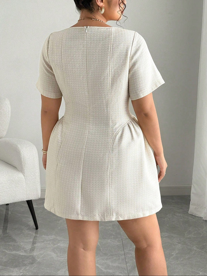 SHEIN mini ruha, ekrü