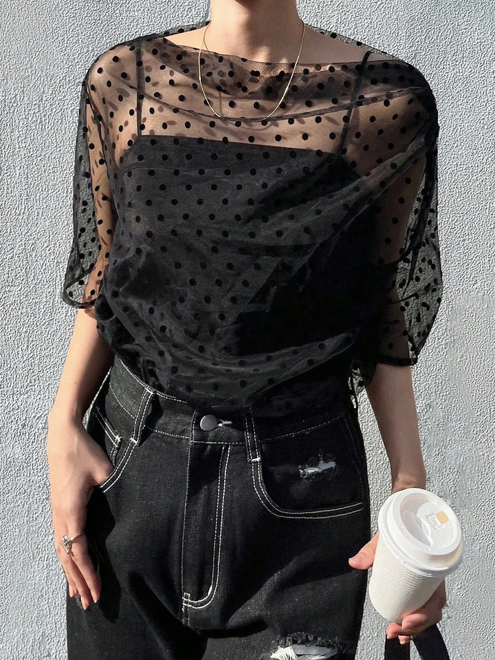 Top SHEIN, negru