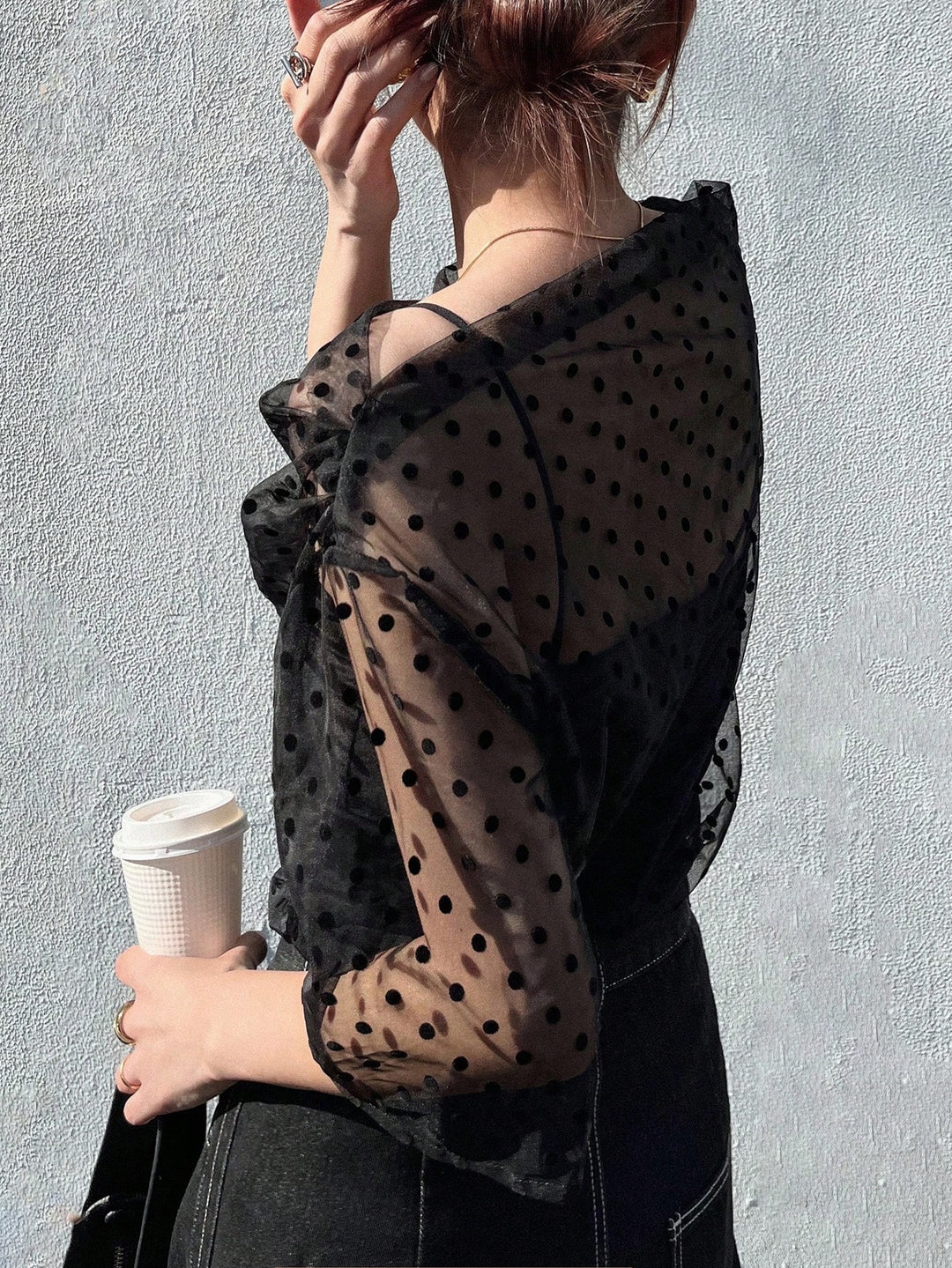 Top SHEIN, negru