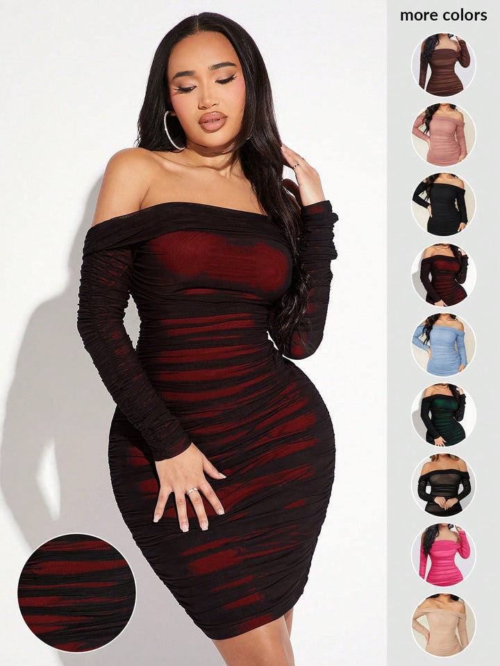 Rochie midi SHEIN, vișiniu