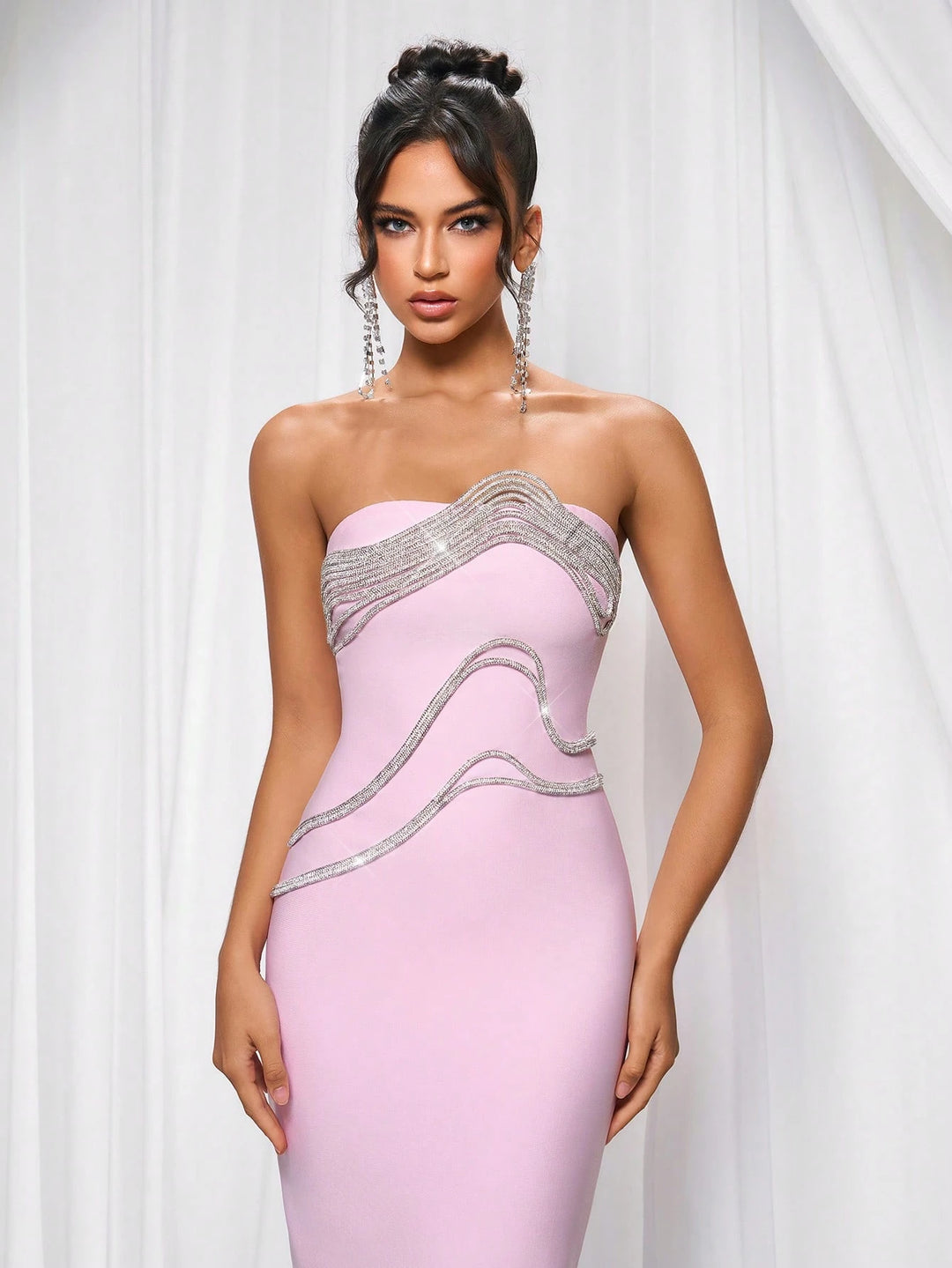 Rochie de ocazie SHEIN, roz