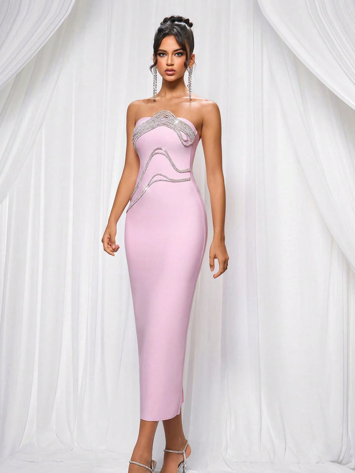 Rochie de ocazie SHEIN, roz