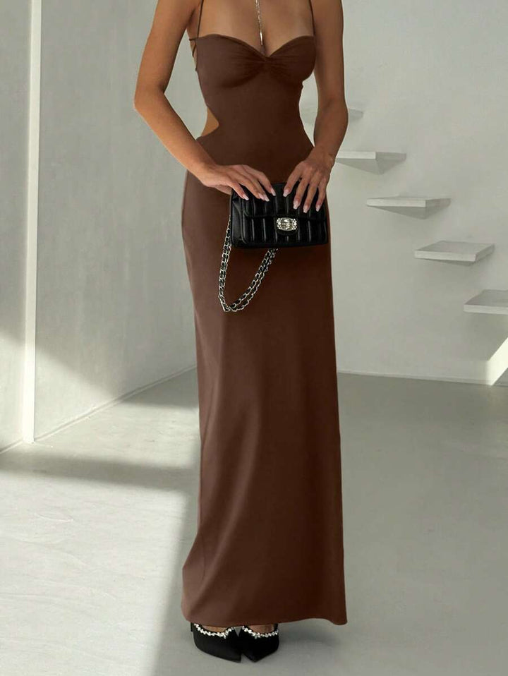 Rochie maxi SHEIN, maro
