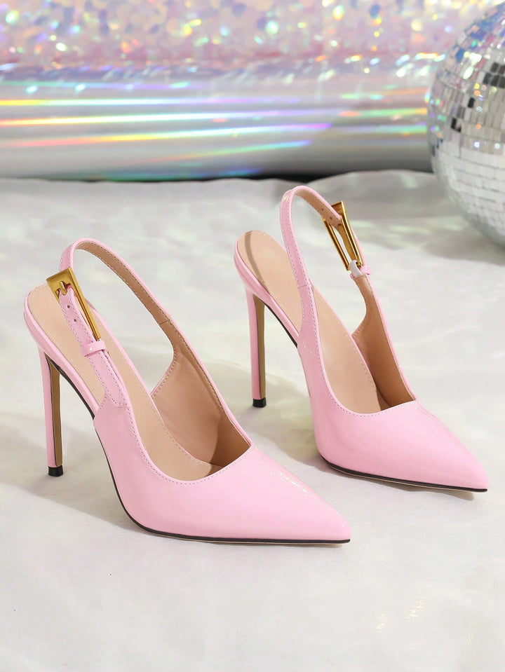 Pantofi cu toc SHEIN, roz