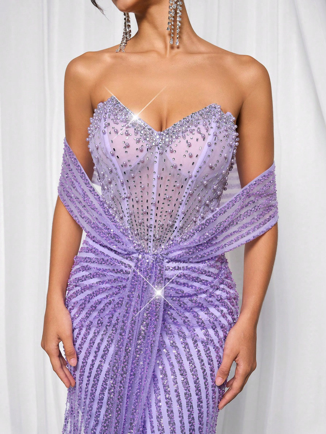 SHEIN maxi ruha, lila
