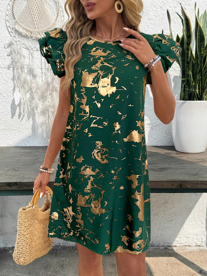 Rochie scurtă SHEIN, verde