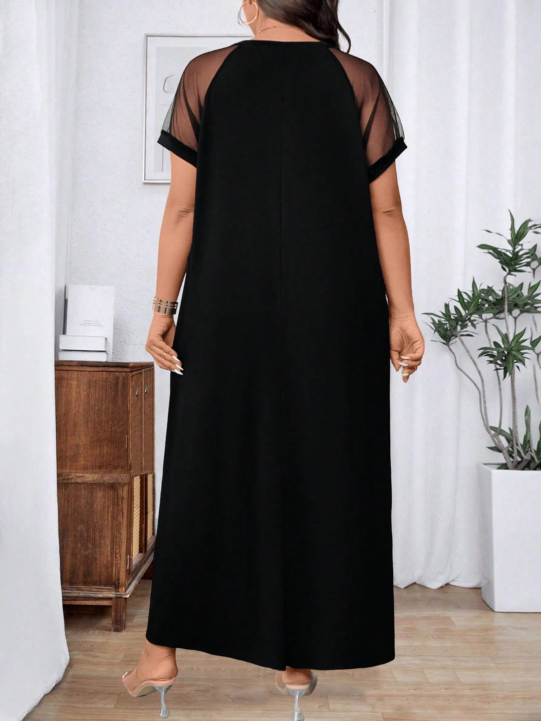 Rochie maxi SHEIN, negru