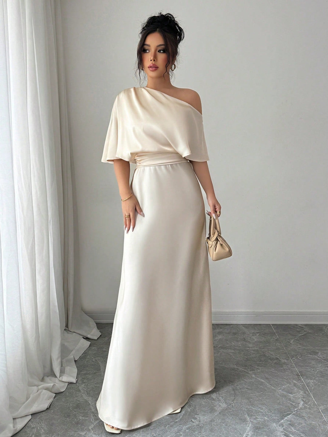 Rochie maxi SHEIN, auriu