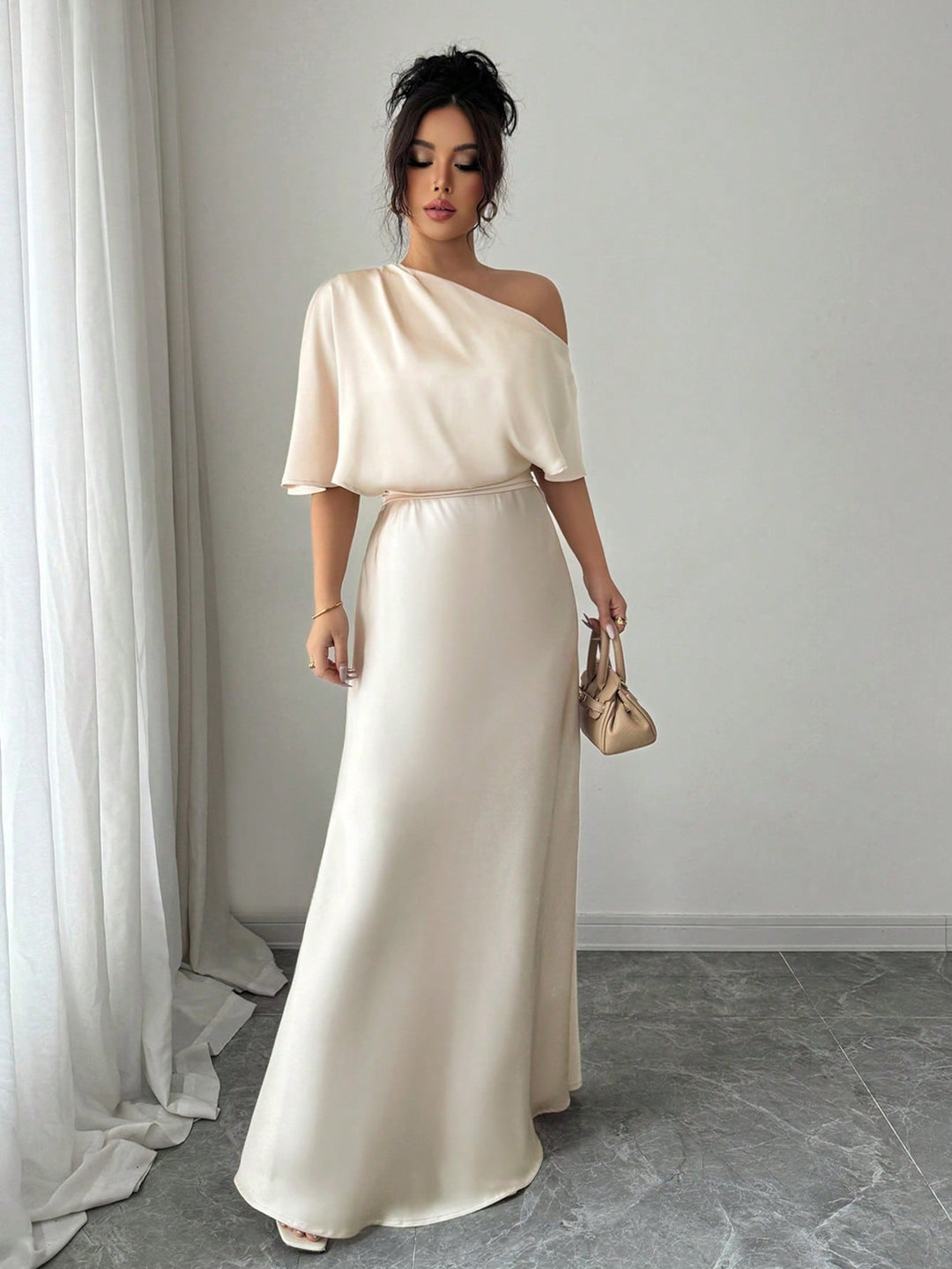 Rochie maxi SHEIN, auriu
