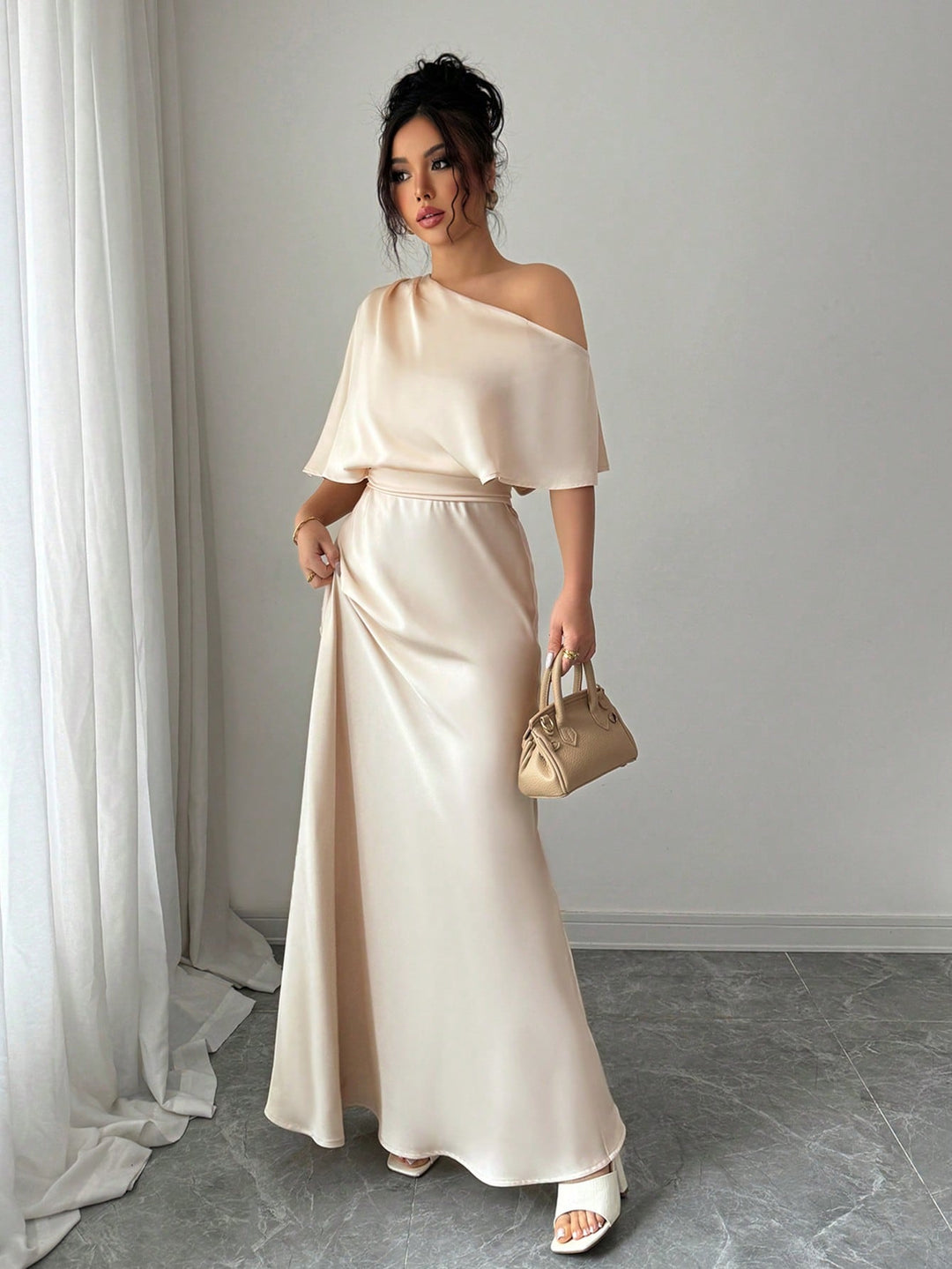 Rochie maxi SHEIN, auriu
