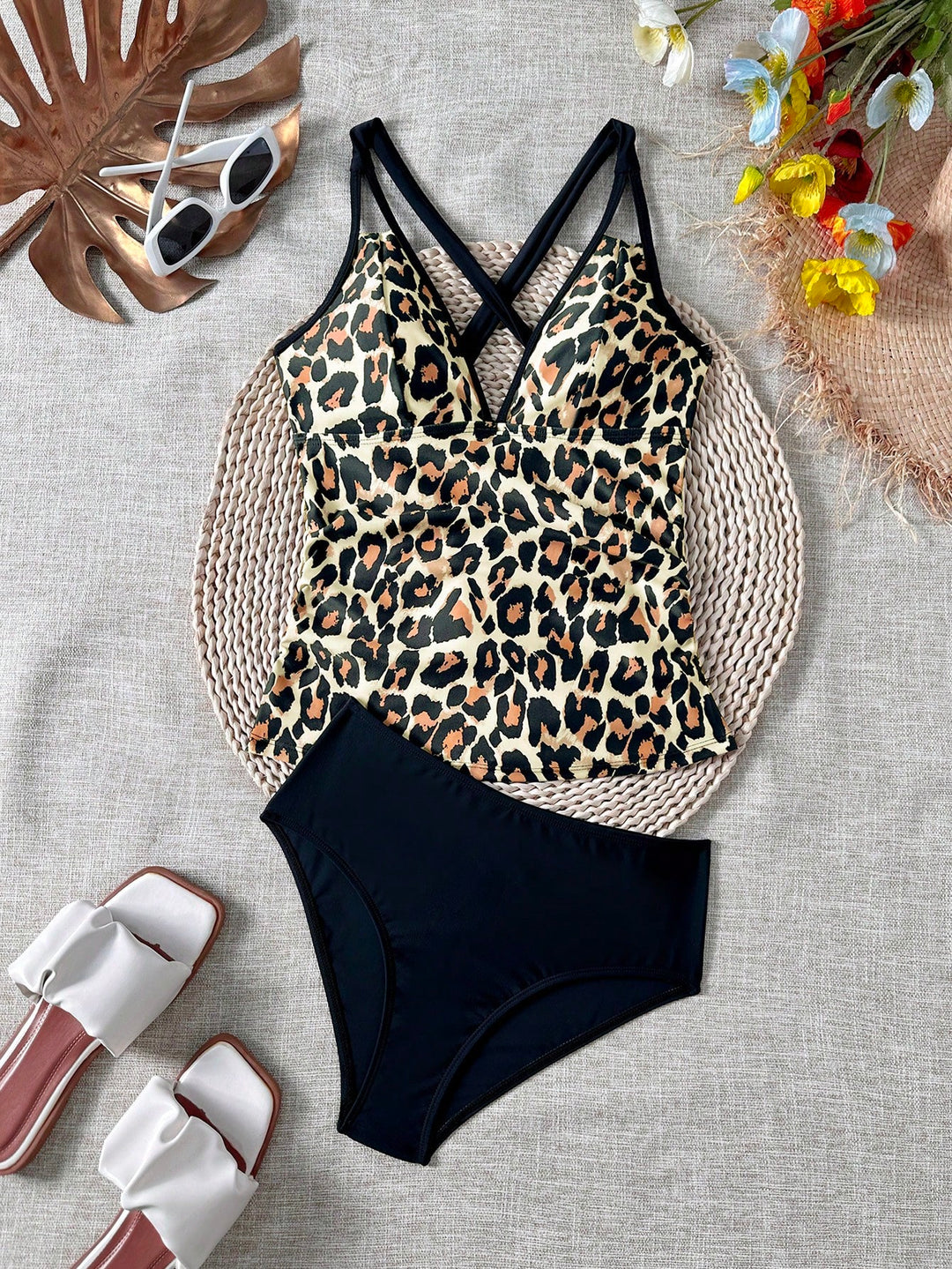 Costum de baie SHEIN, mix culori