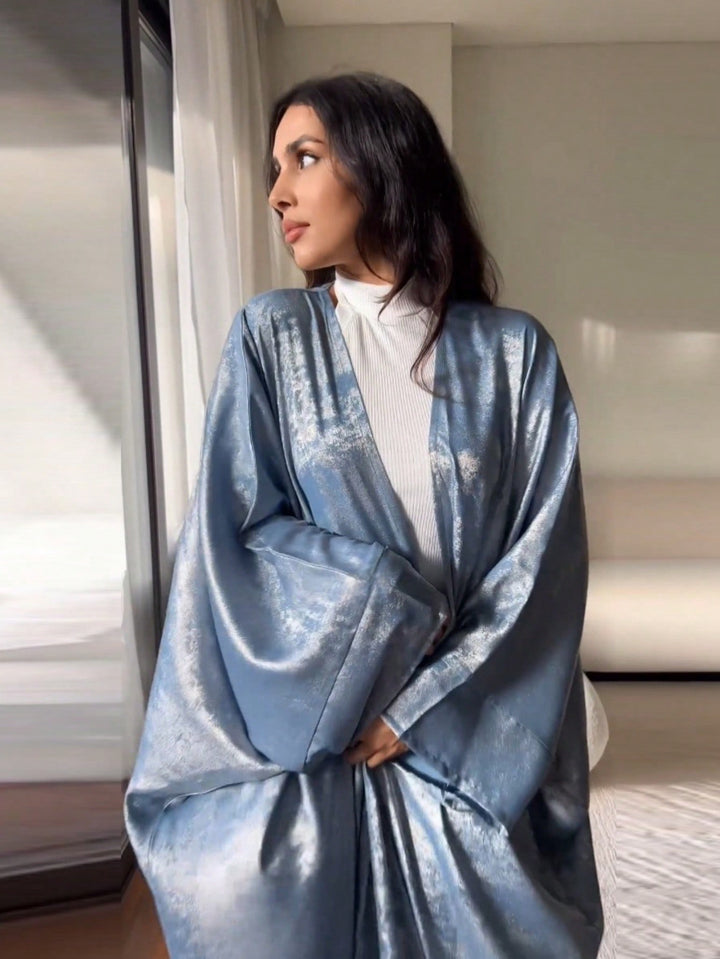 Set caftan și jalabiya SHEIN, albastru