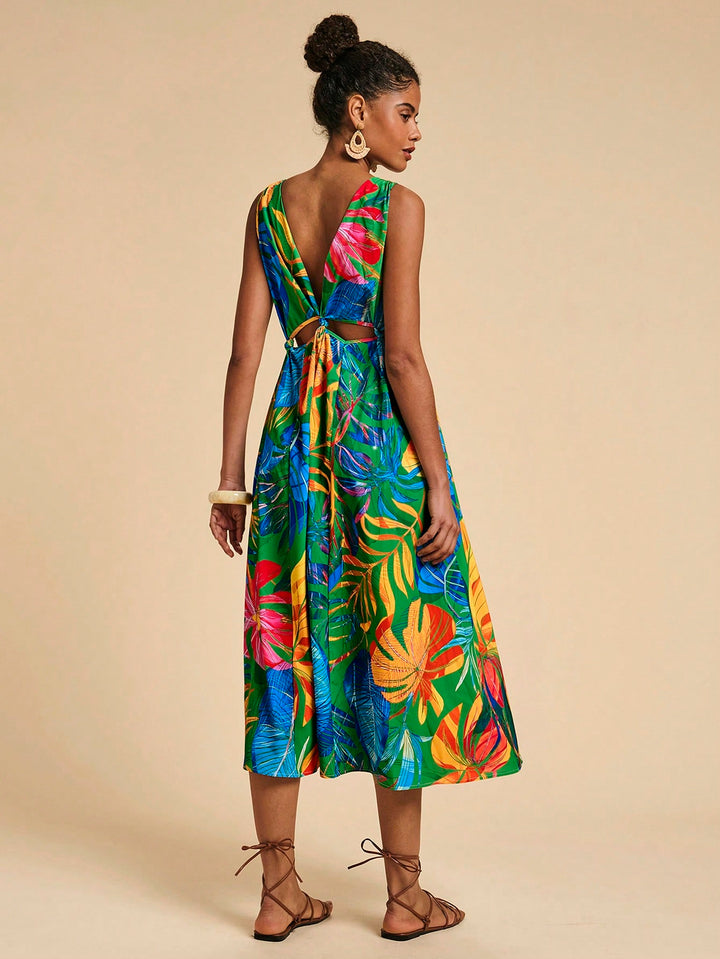 Rochie midi SHEIN, verde