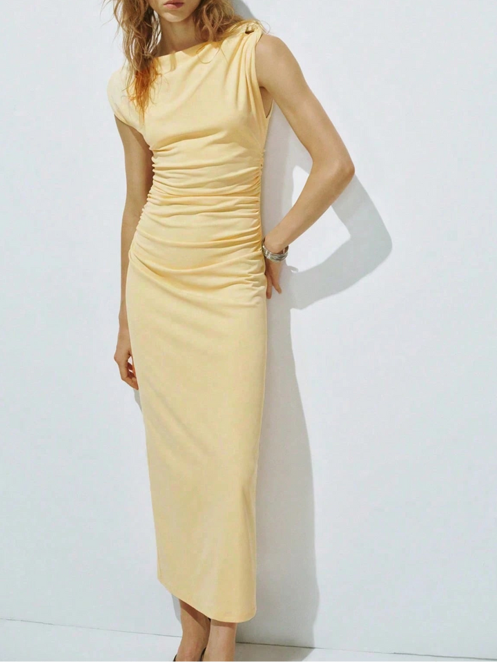 Rochie midi Shein, crem