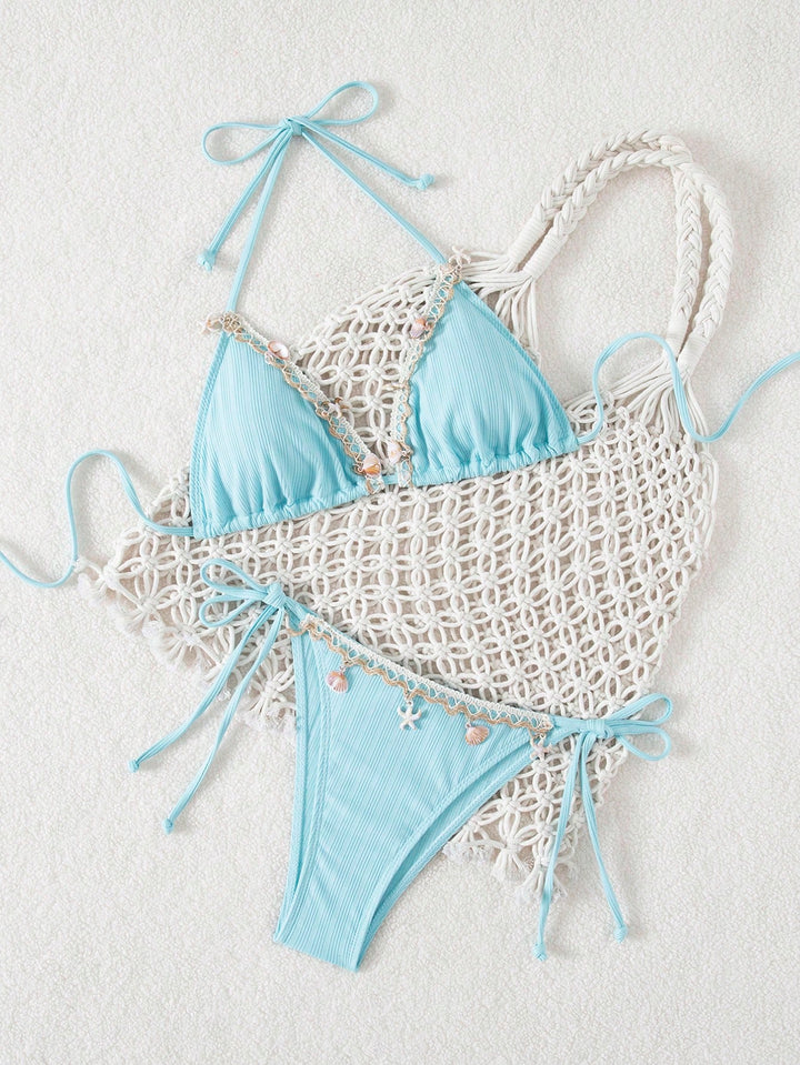 Set bikini SHEIN, turcoaz