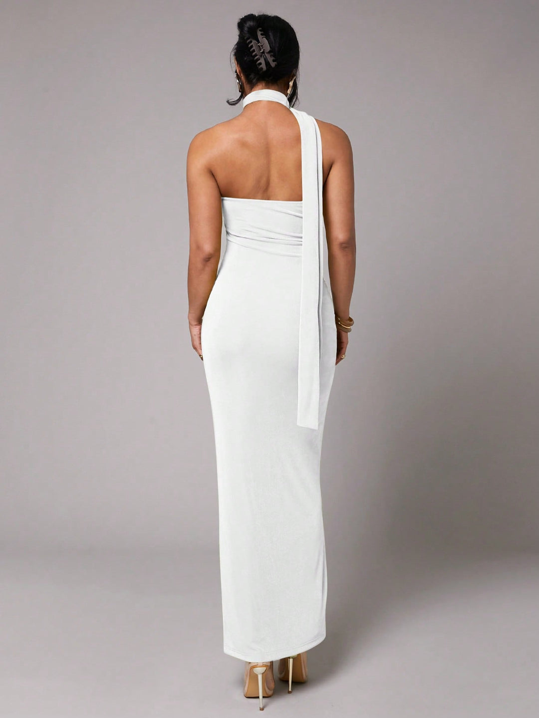 Rochie maxi SHEIN, alb