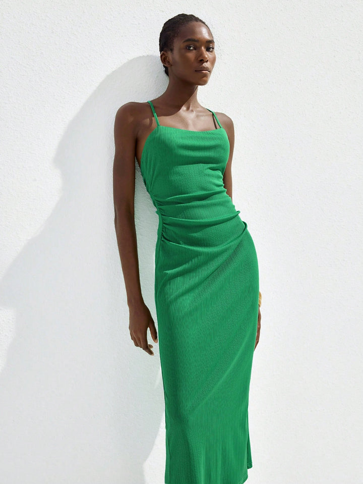 Rochie maxi SHEIN, verde