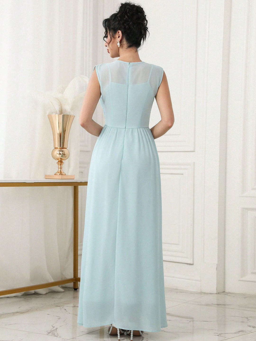 Rochie maxi SHEIN, albastru