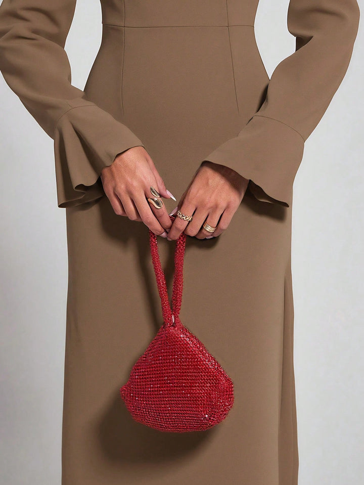 Rochie maxi SHEIN, maro