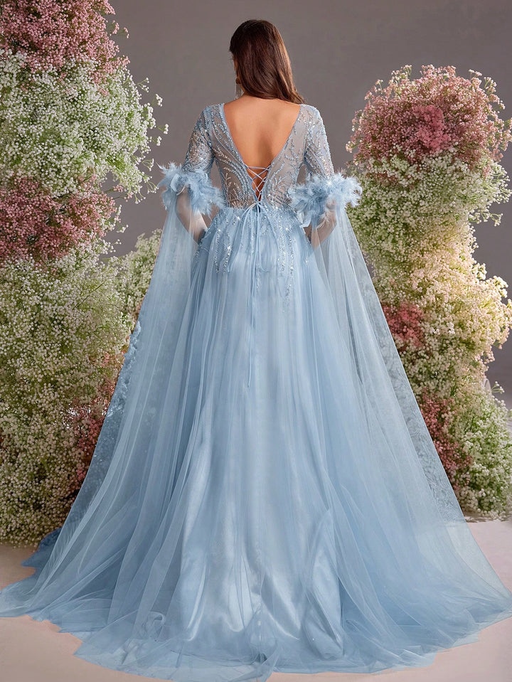 Rochie de ocazie SHEIN, albastru