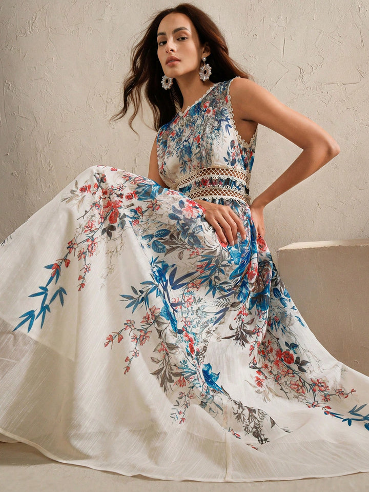 Rochie maxi SHEIN, mix culori