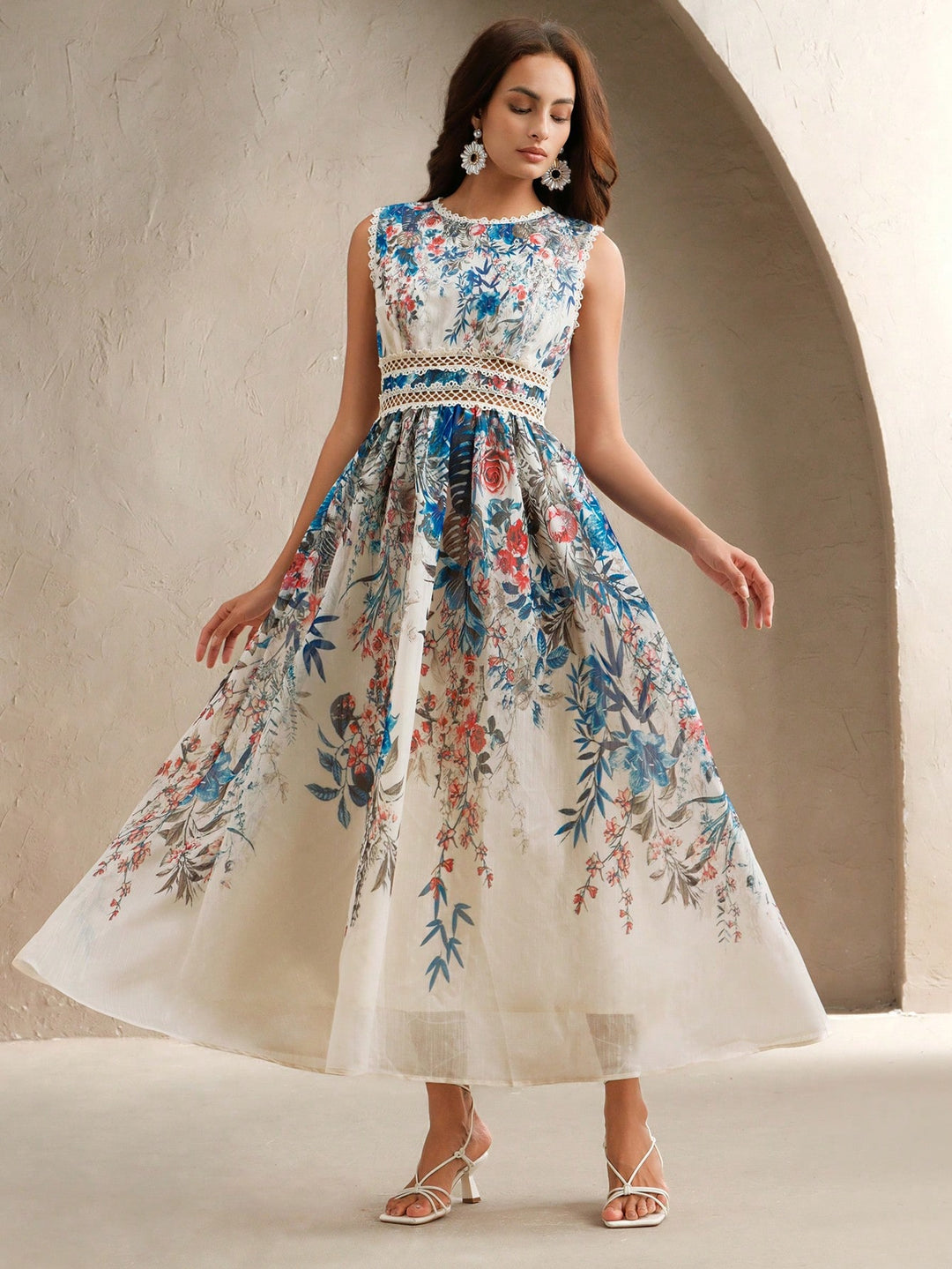Rochie maxi SHEIN, mix culori