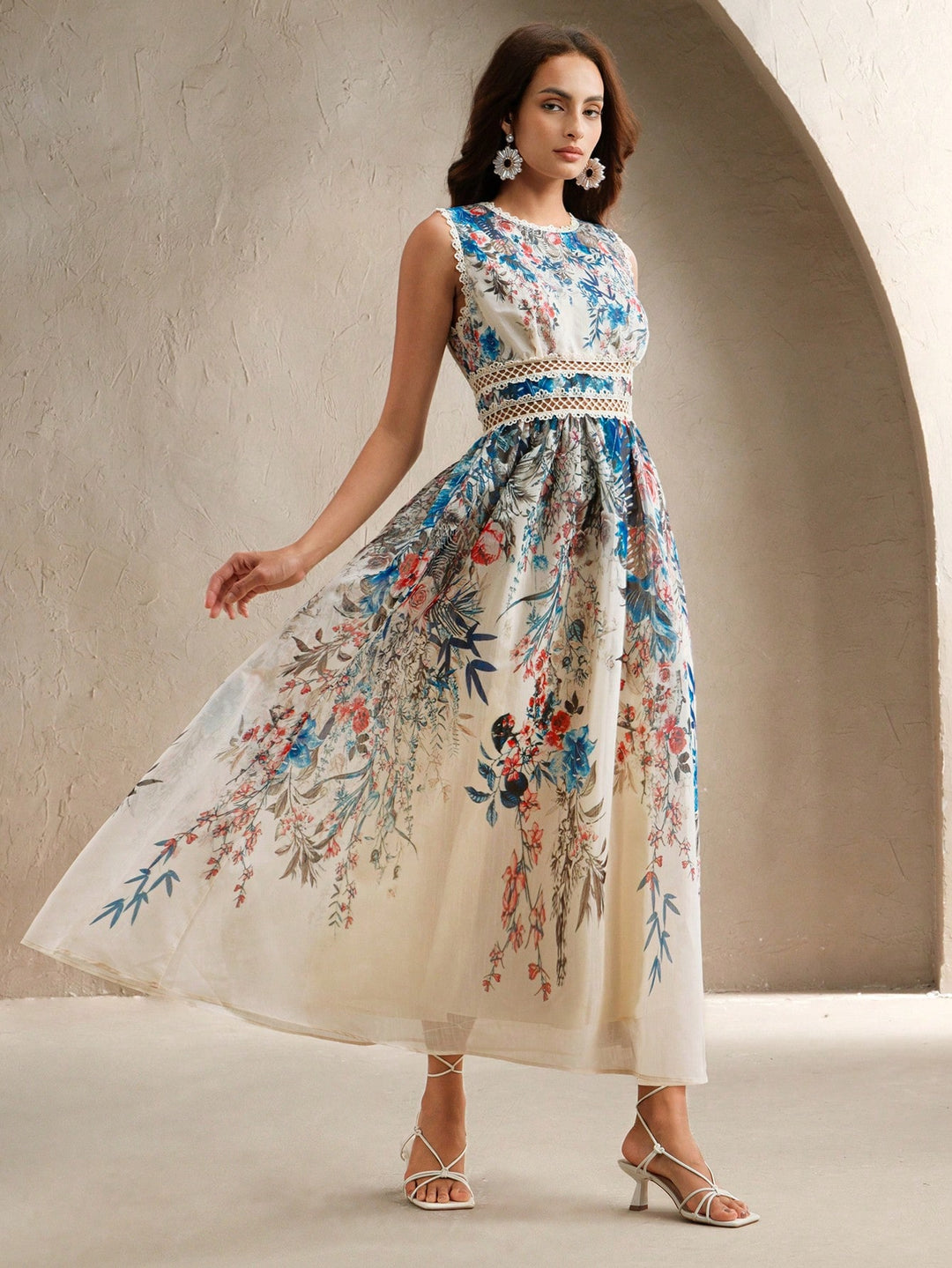 Rochie maxi SHEIN, mix culori
