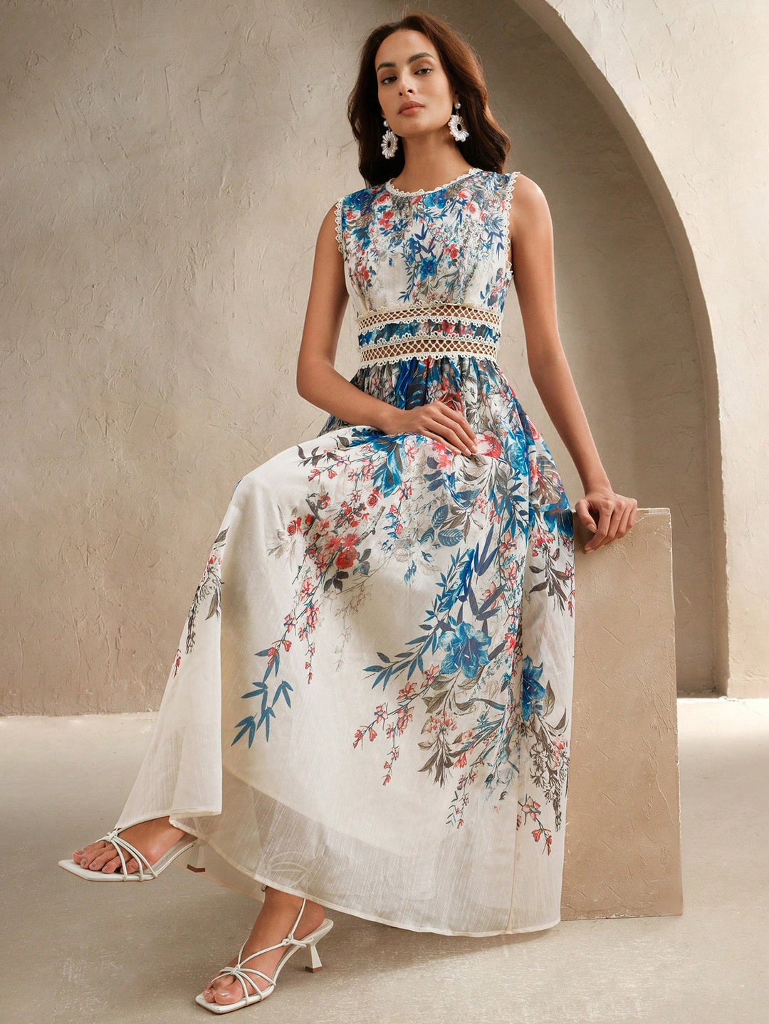 Rochie maxi SHEIN, mix culori