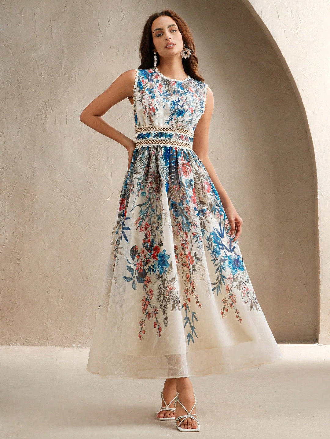 Rochie maxi SHEIN, mix culori