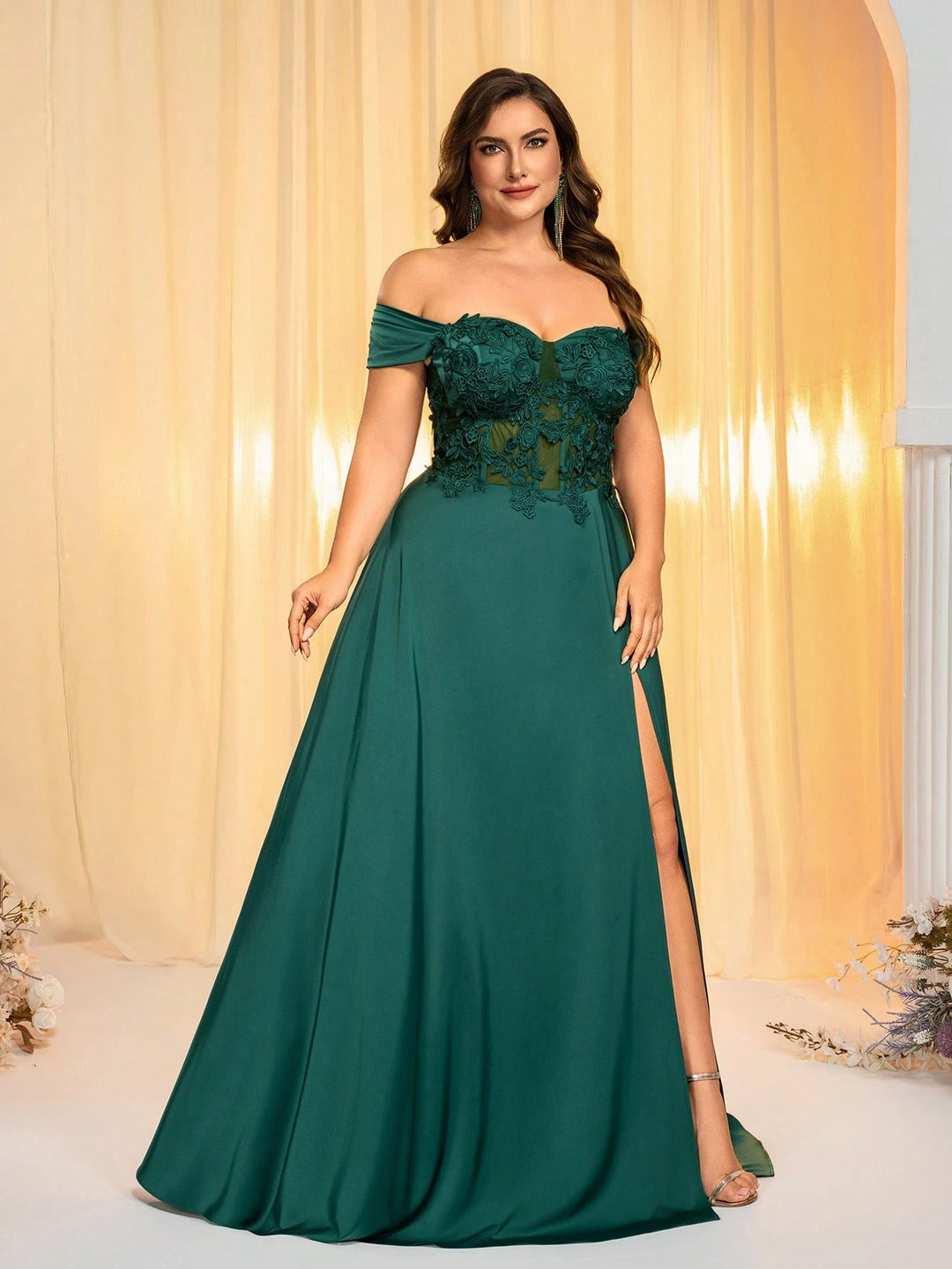 Rochie de ocazie SHEIN, verde