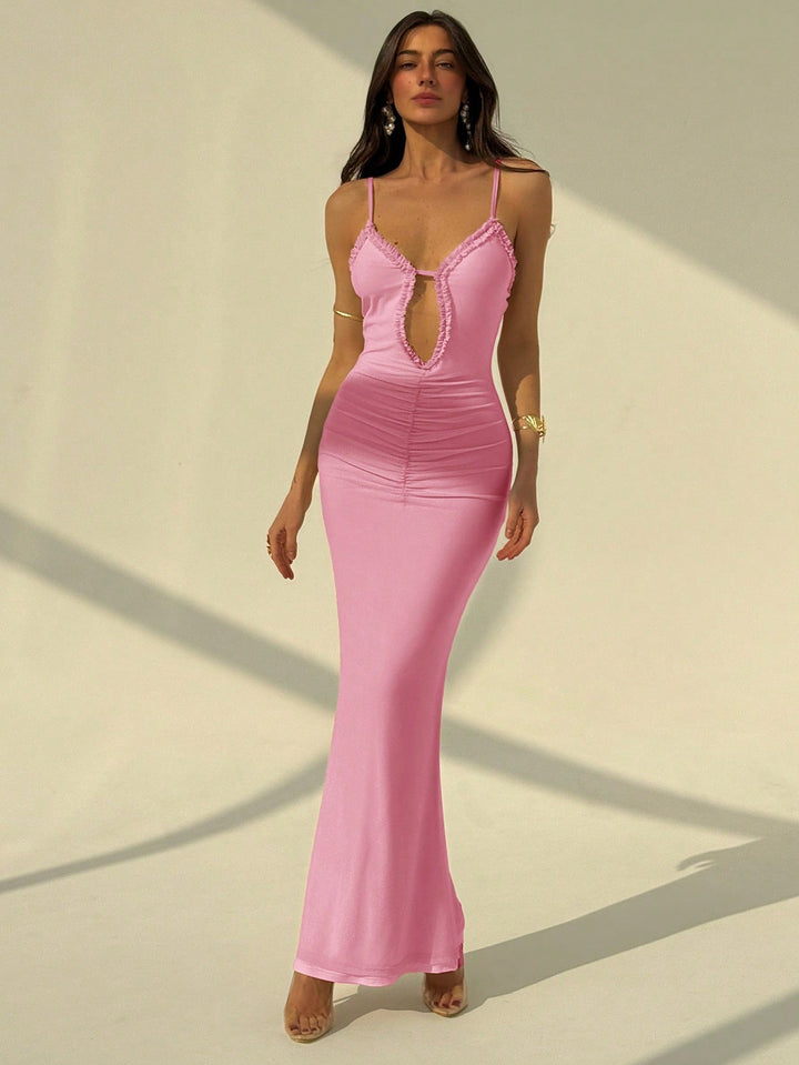 Rochie maxi SHEIN, roz