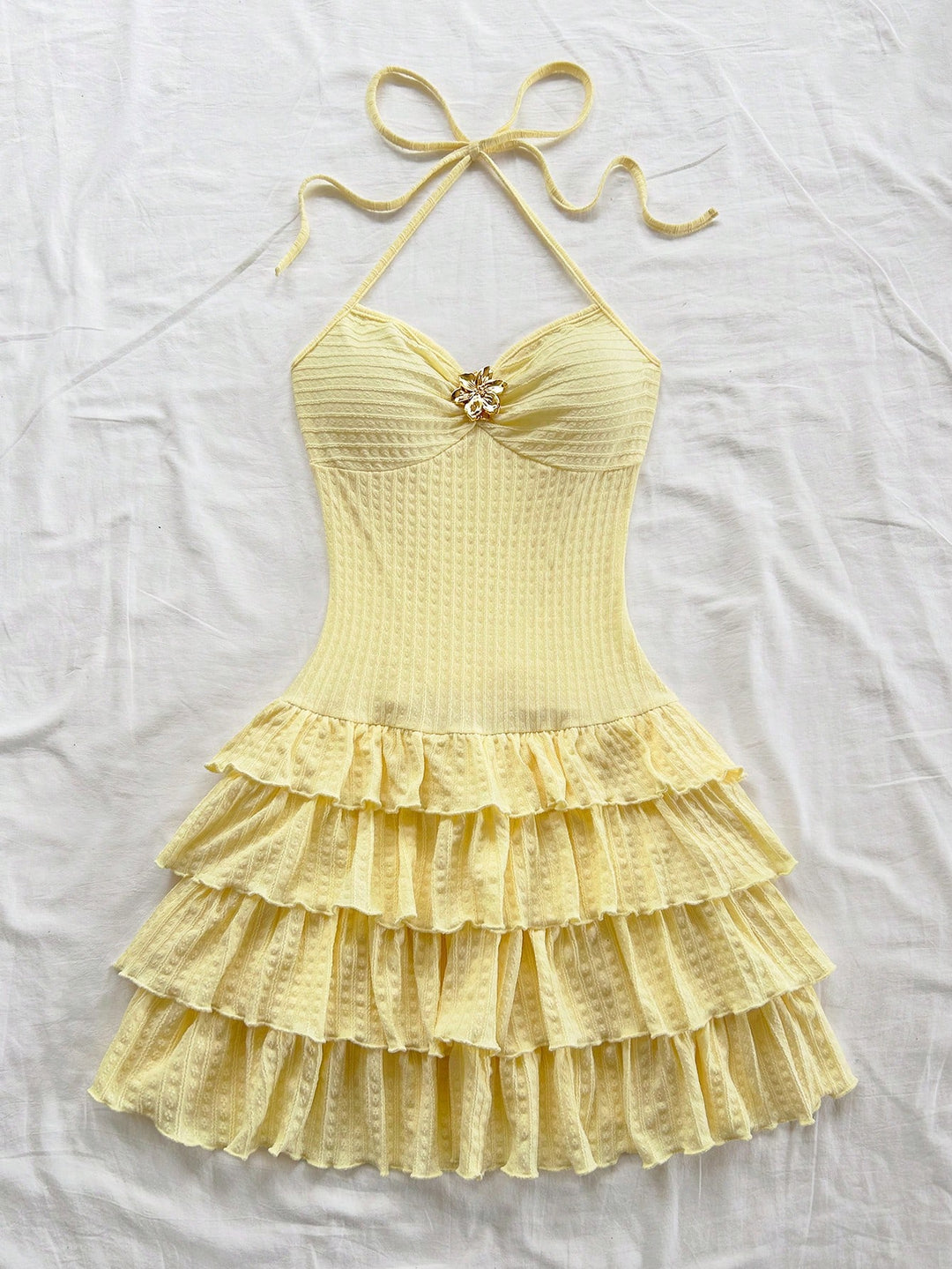 Rochie mini SHEIN, galben