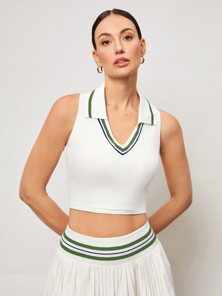 Tricou polo sport SHEIN, bej