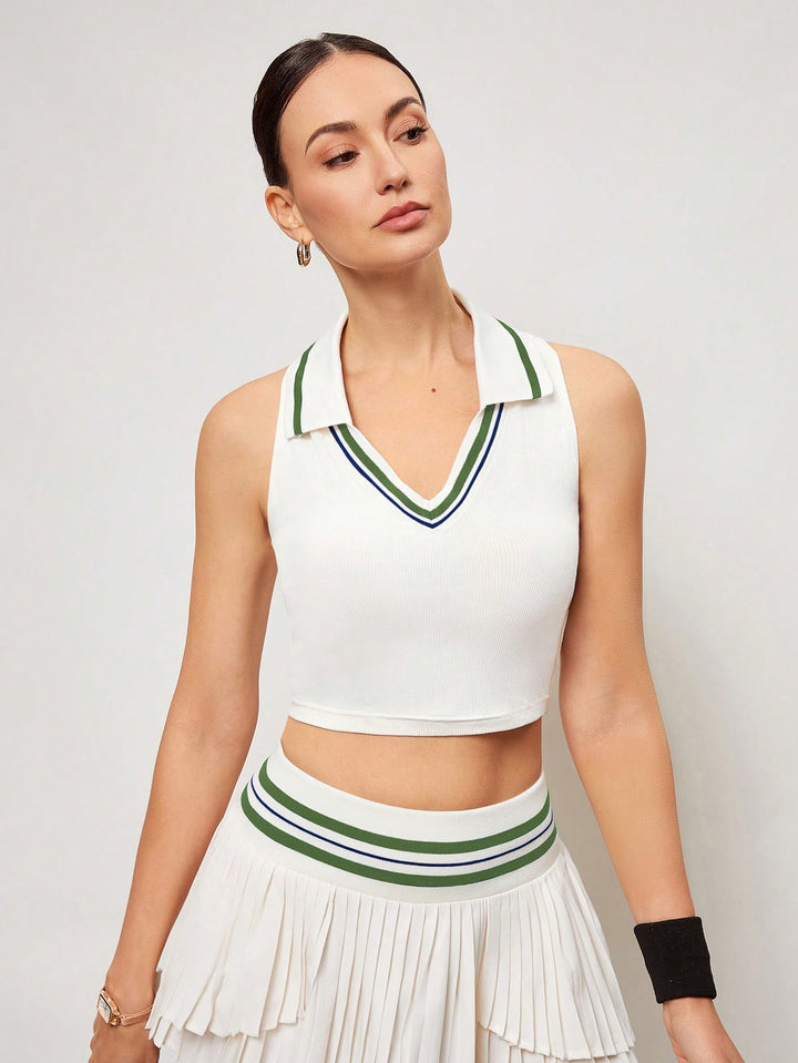 Tricou polo sport SHEIN, bej
