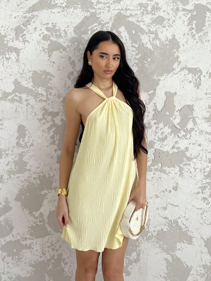 SHEIN mini ruha, sárga