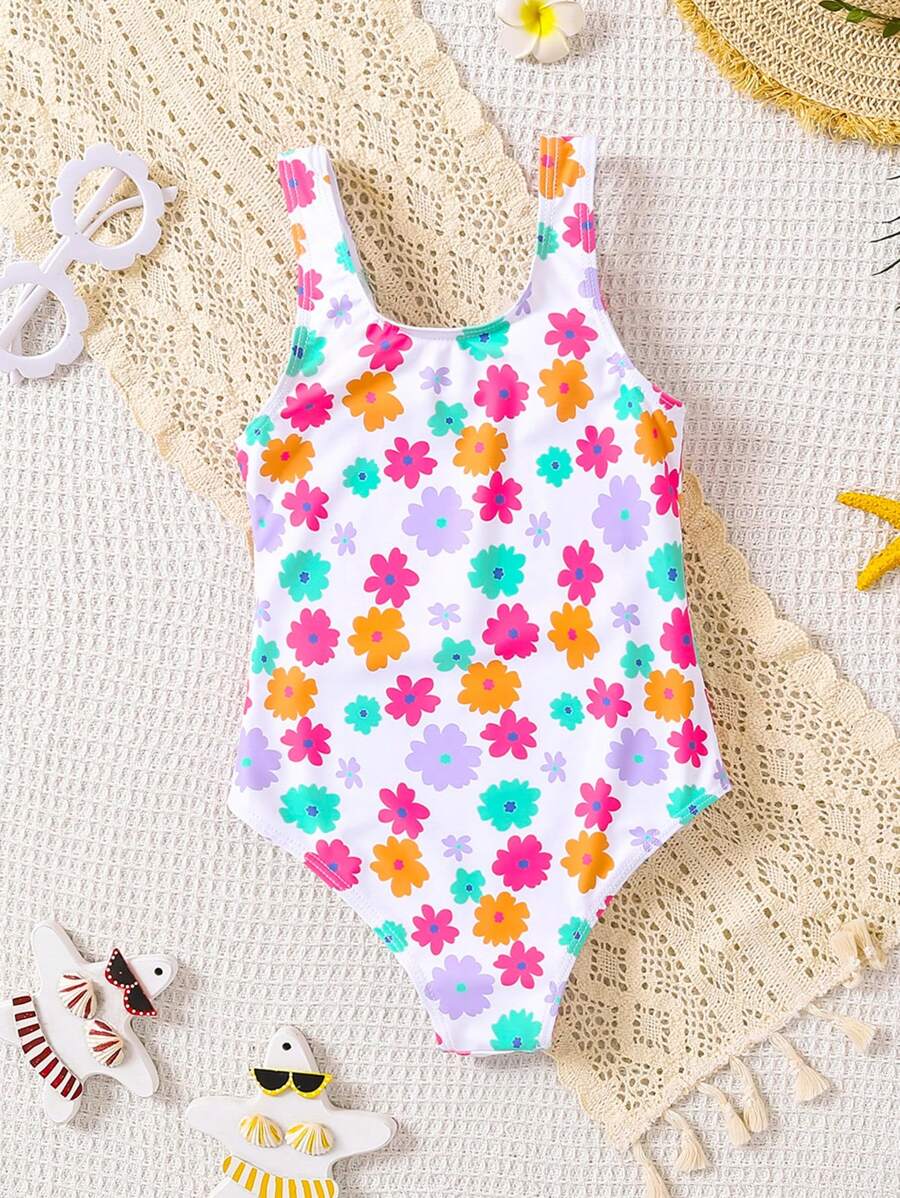 Costum de baie întreg SHEIN, mix culori