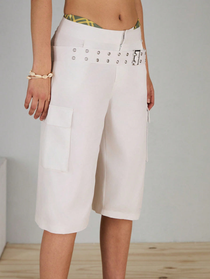 Pantaloni SHEIN, alb