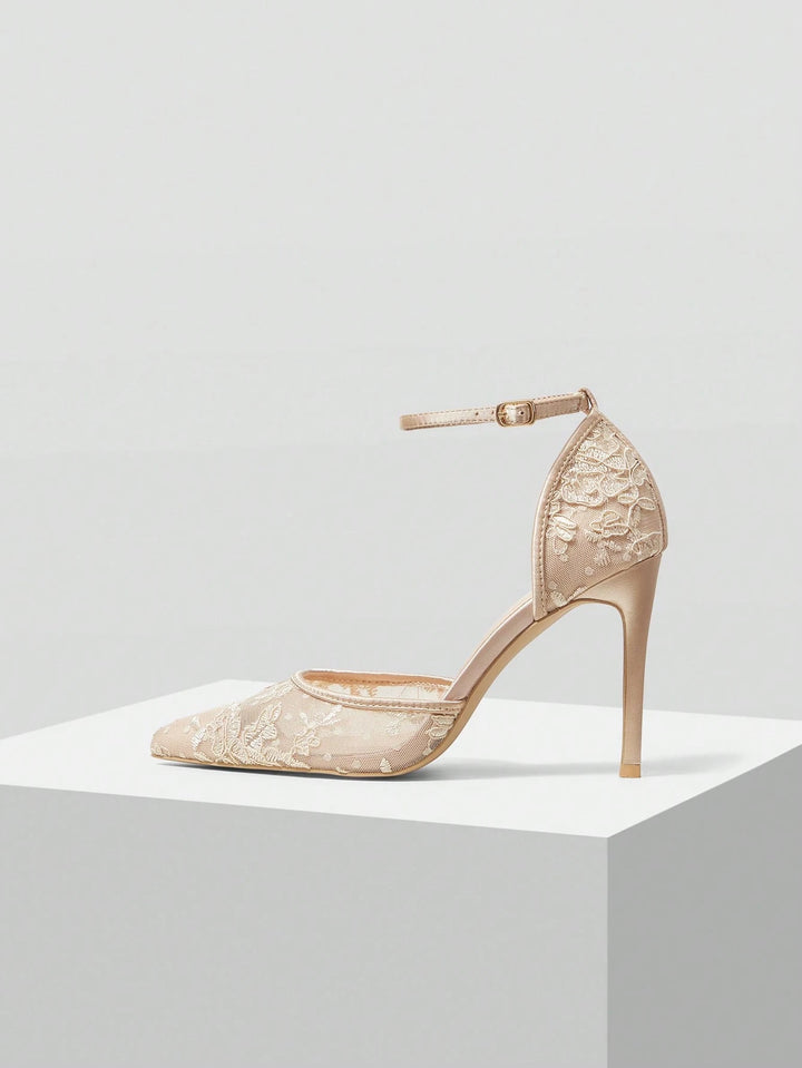 Pantofi cu toc SHEIN, bej